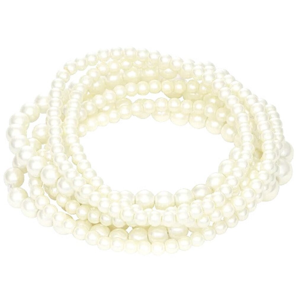 NAPIER 7pc SET Romantic Ivory Pearl Stretch Bracelets**NEW! - Picture 4 of 5